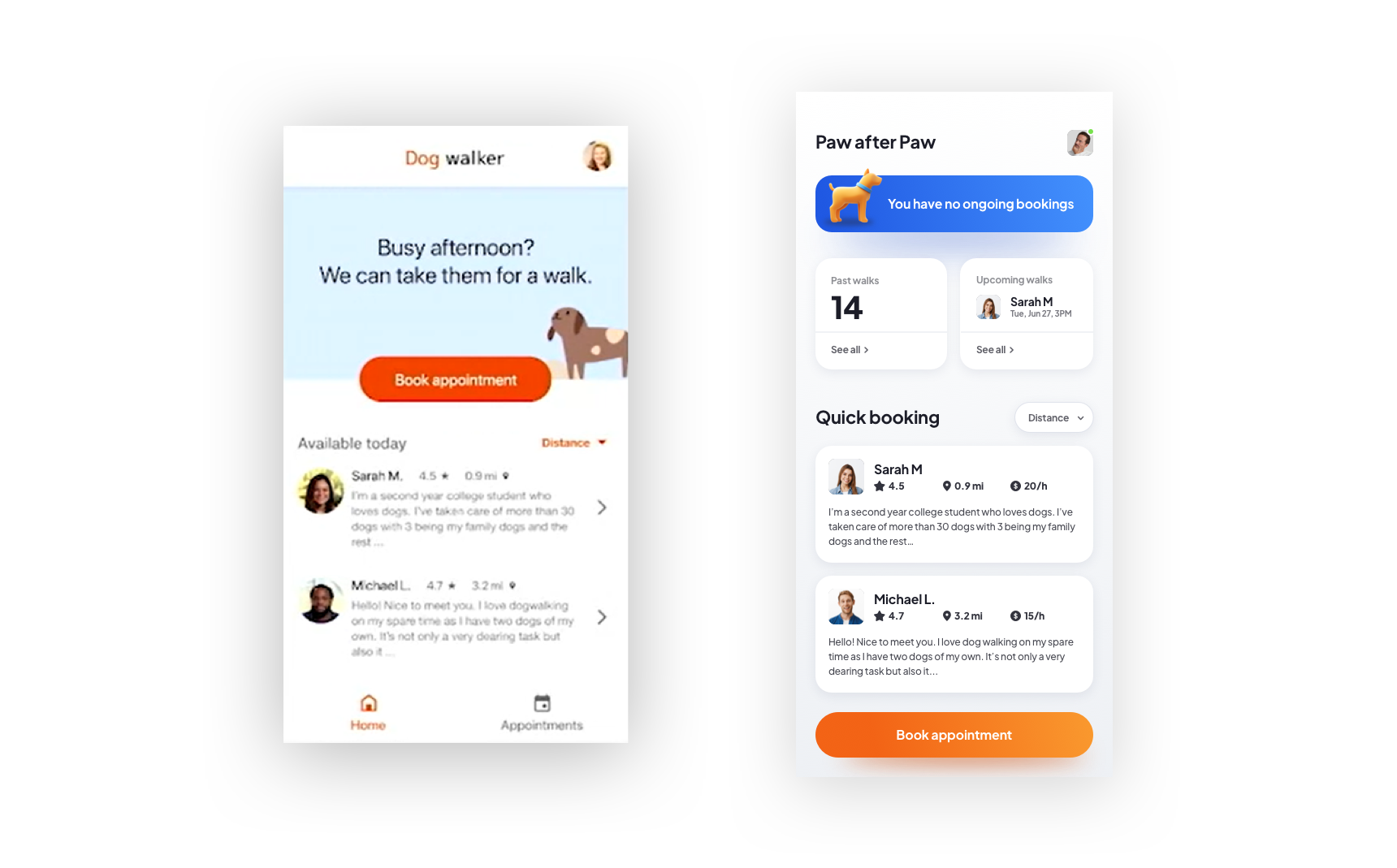 Google UX Course mobile app high fidelity design