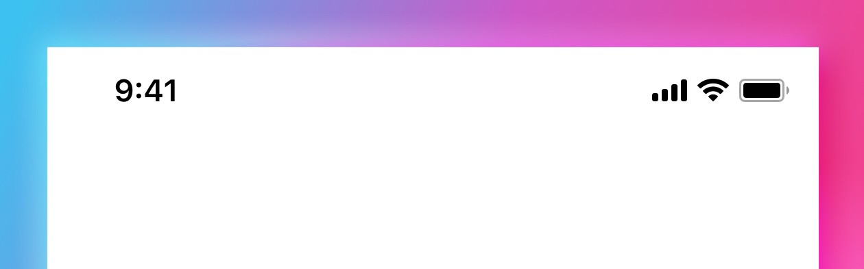 status bar