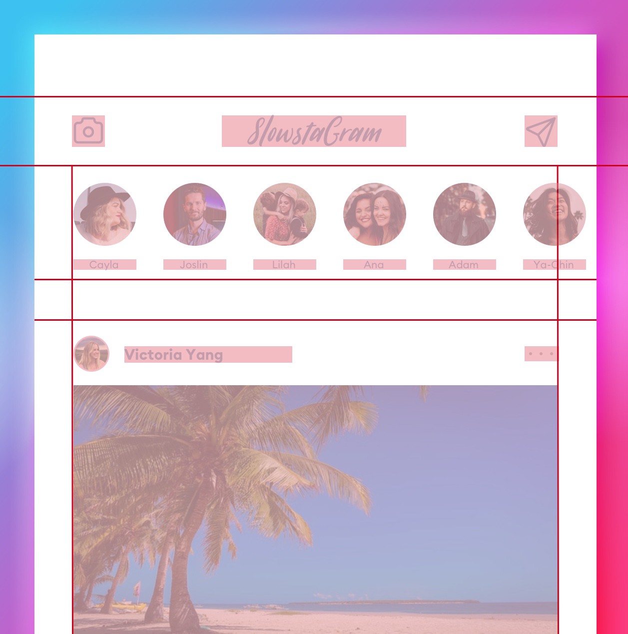 blockframe and real content overlap